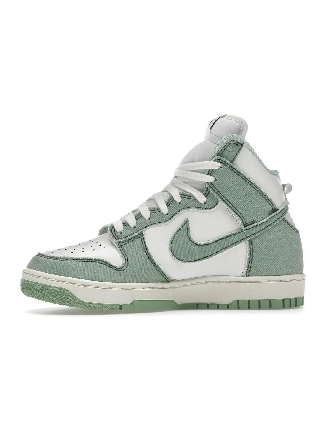 Женские кроссовки с джинсовыми вставками Nike Dunk High 1985 — изображение 3 из 4, зеленый/зеленый/белый