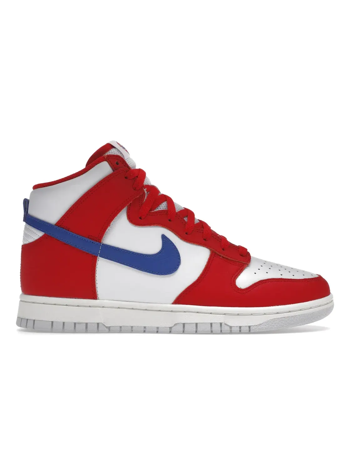 Мужские кроссовки с кожаным верхом Nike Dunk High — изображение 1 из 4, красный/белый-синий