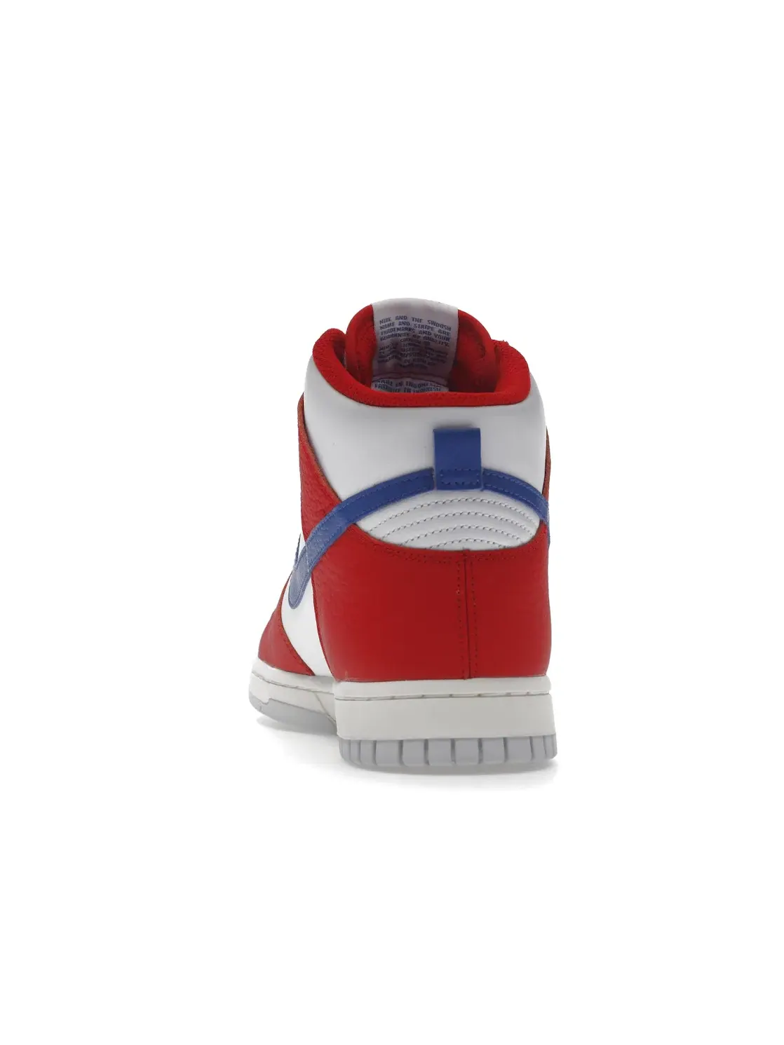 Мужские кроссовки с кожаным верхом Nike Dunk High — изображение 4 из 4, красный/белый-синий