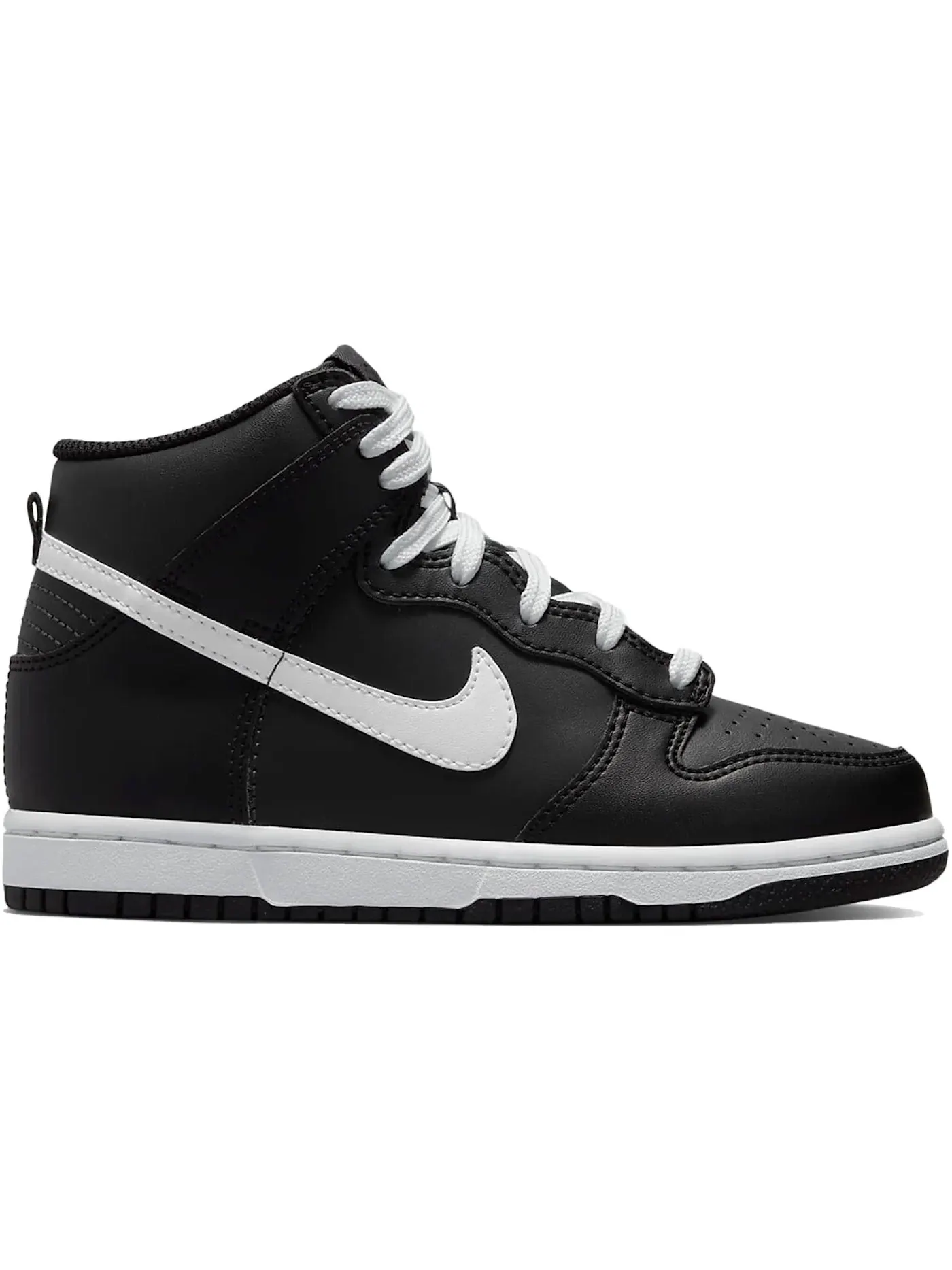 Детские кроссовки для мальчиков высокие Nike Dunk High — изображение 1 из 1, черный/белый