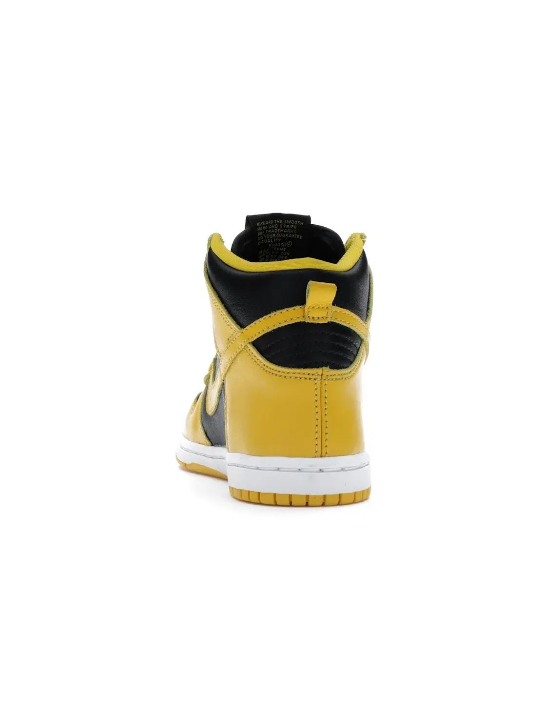 Детские кроссовки высокие с кожаным верхом Nike Dunk High — изображение 4 из 4, черный