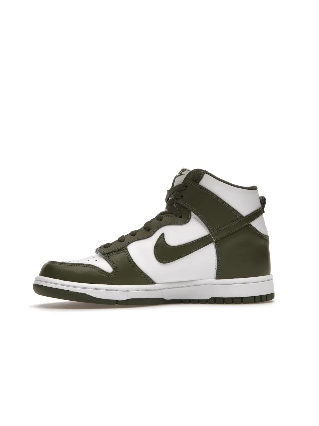 Детские кроссовки с высоким верхом Nike Dunk High Retro — изображение 3 из 4, белый/хаки