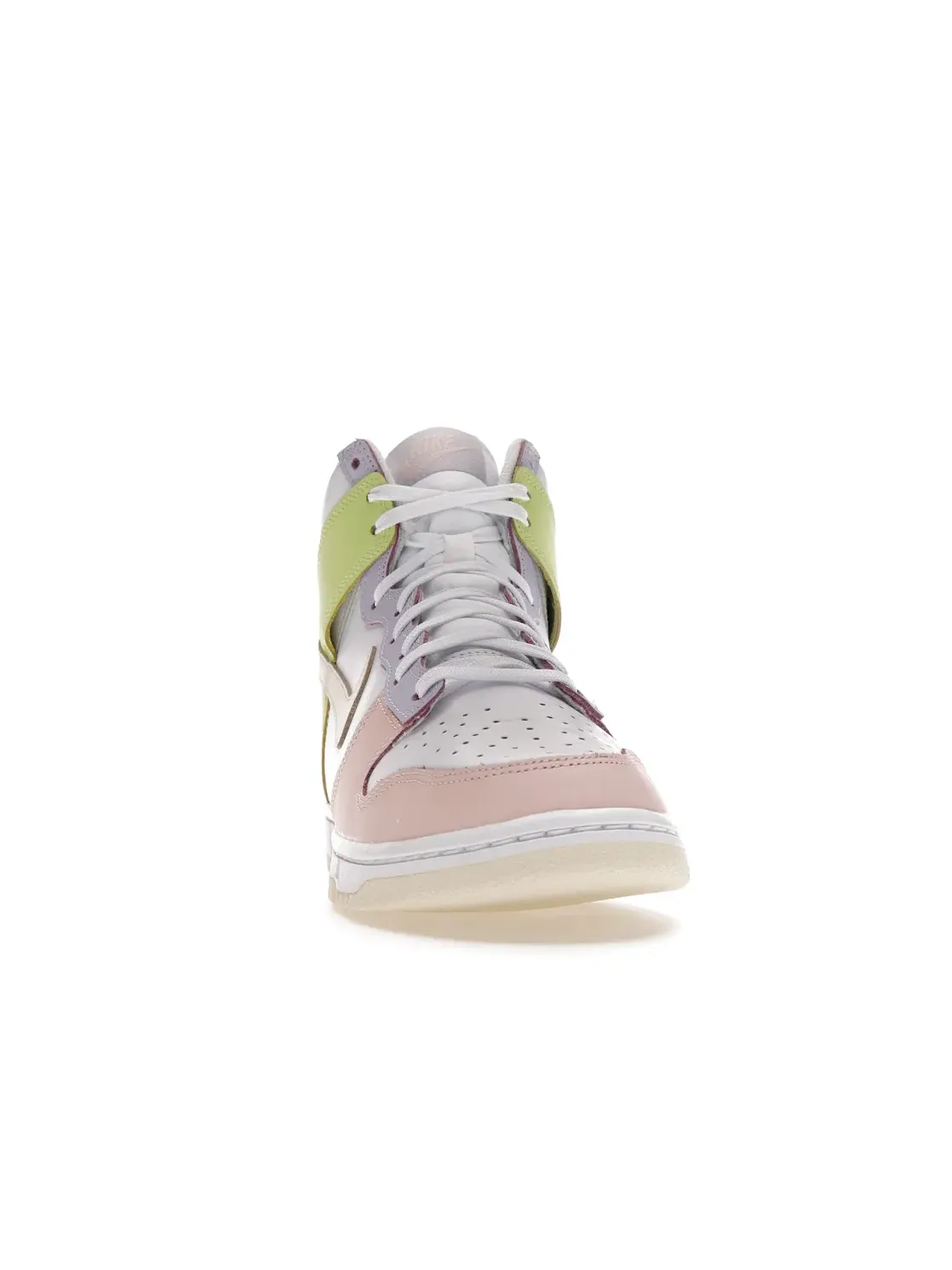 Женские кроссовки с пастельной цветовой блокировкой Nike Dunk High — изображение 2 из 4, белый/-светлый