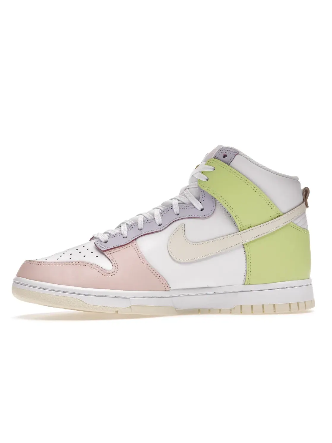 Женские кроссовки с пастельной цветовой блокировкой Nike Dunk High — изображение 3 из 4, белый/-светлый