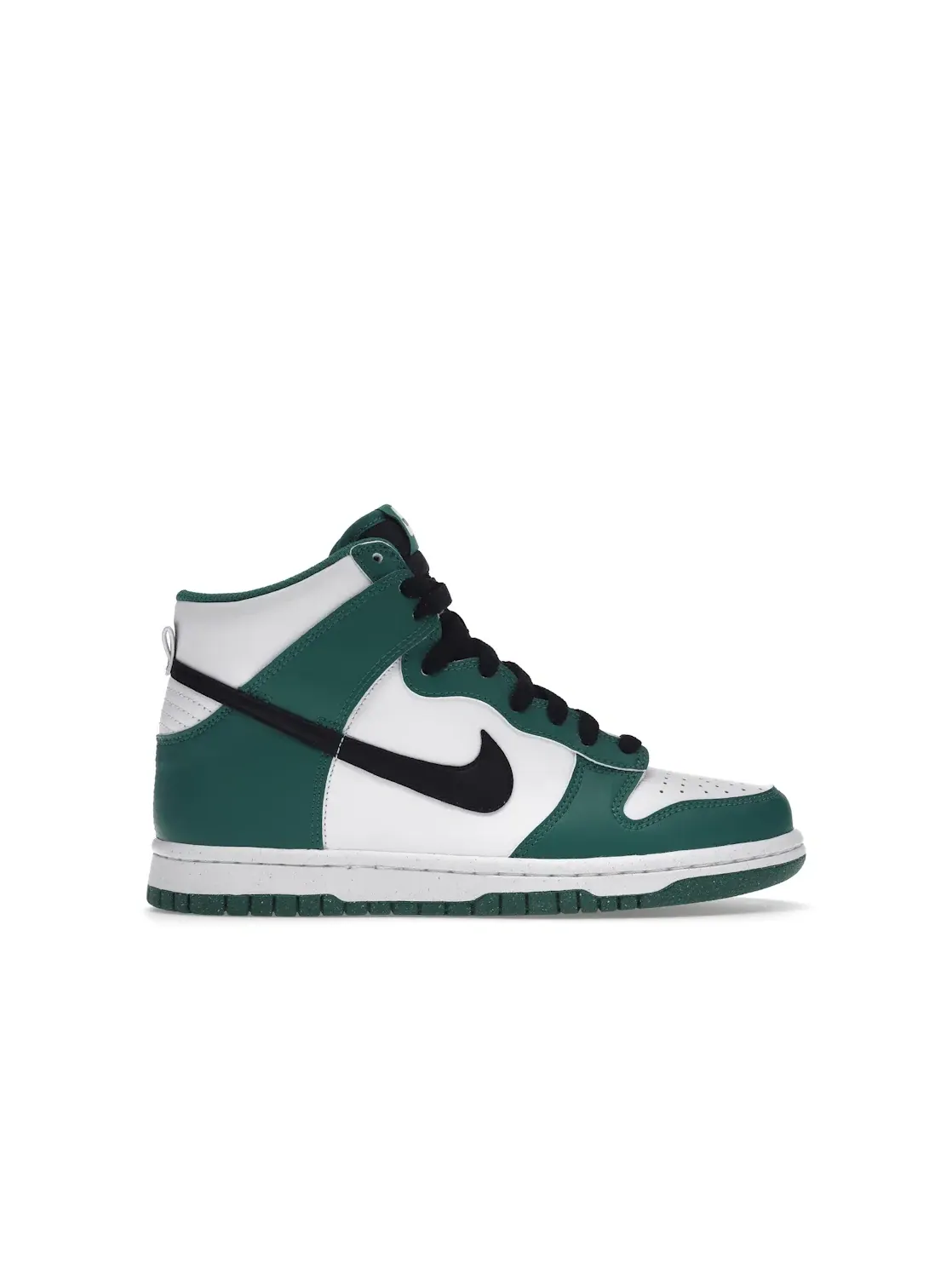 Детские кроссовки высокие с дизайном Boston Celtics Nike Dunk High — изображение 1 из 4, белый/зеленый/черный