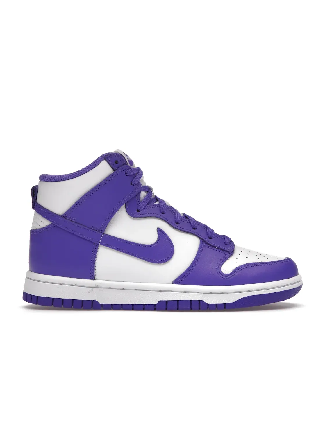 Женские кроссовки с высоким верхом Nike Dunk High — изображение 1 из 4, белый/фиолетовый
