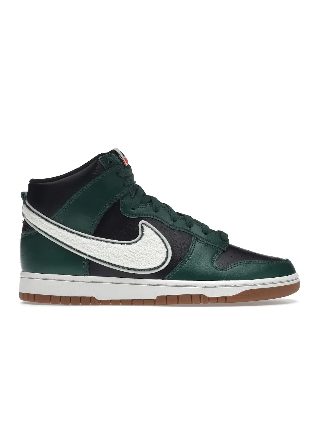 Мужские кроссовки с принтом Nike Dunk High Nike — изображение 1 из 4, зеленый/черный-белый