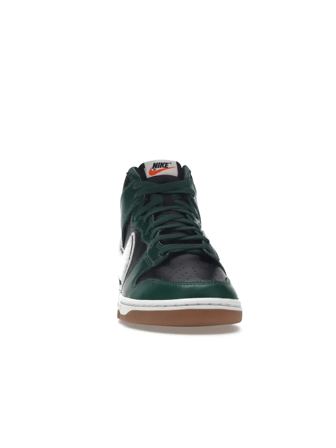 Мужские кроссовки с принтом Nike Dunk High Nike — изображение 2 из 4, зеленый/черный-белый