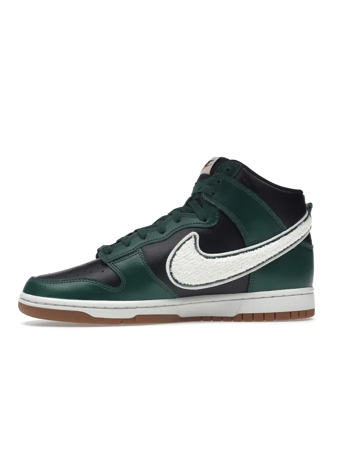 Мужские кроссовки с принтом Nike Dunk High Nike — изображение 3 из 4, зеленый/черный-белый