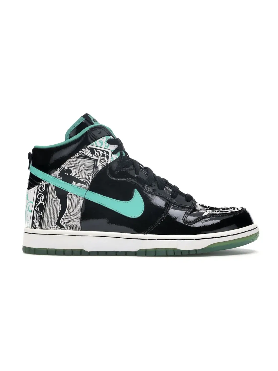 Мужские кроссовки высокие Nike Dunk High Nike — изображение 1 из 4, черный/белый