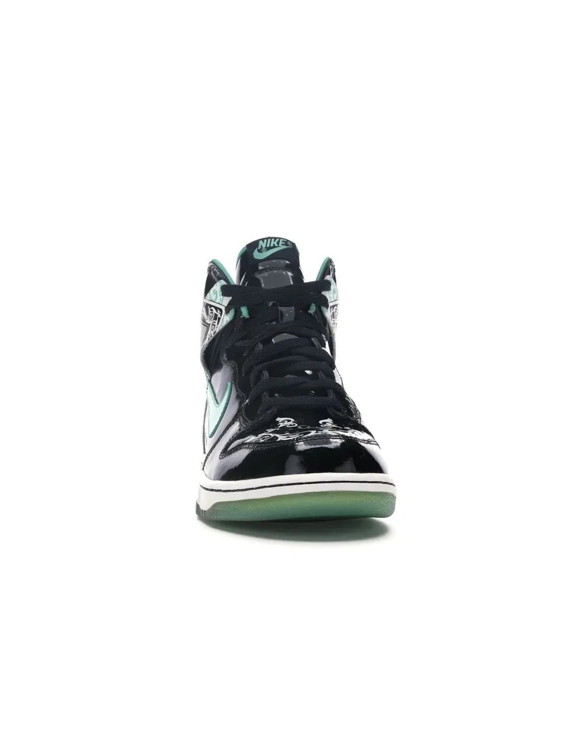 Мужские кроссовки высокие Nike Dunk High Nike — изображение 2 из 4, черный/белый
