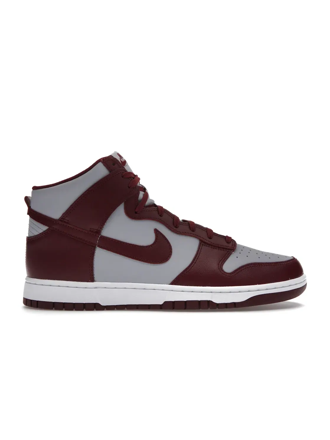 Мужские кроссовки высокие с гладкой кожи Nike Dunk High Retro Nike — изображение 1 из 4, темный/темный/серый