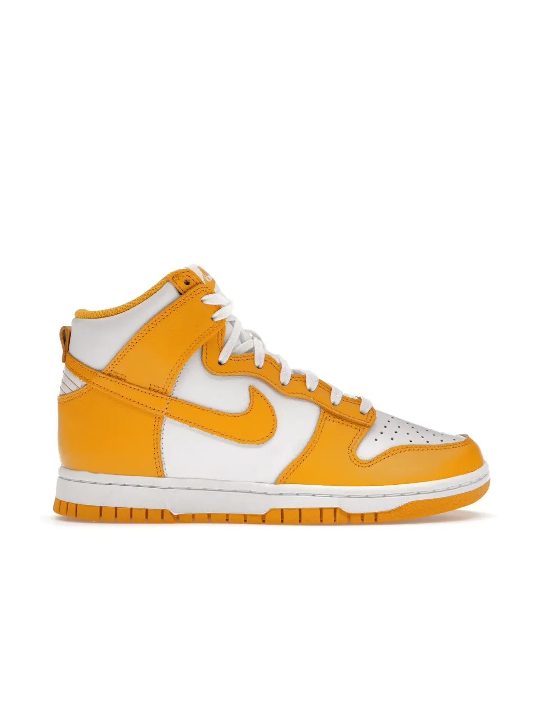 Женские кроссовки с контрастными элементами Nike Dunk High — изображение 1 из 4, белый/темный-белый