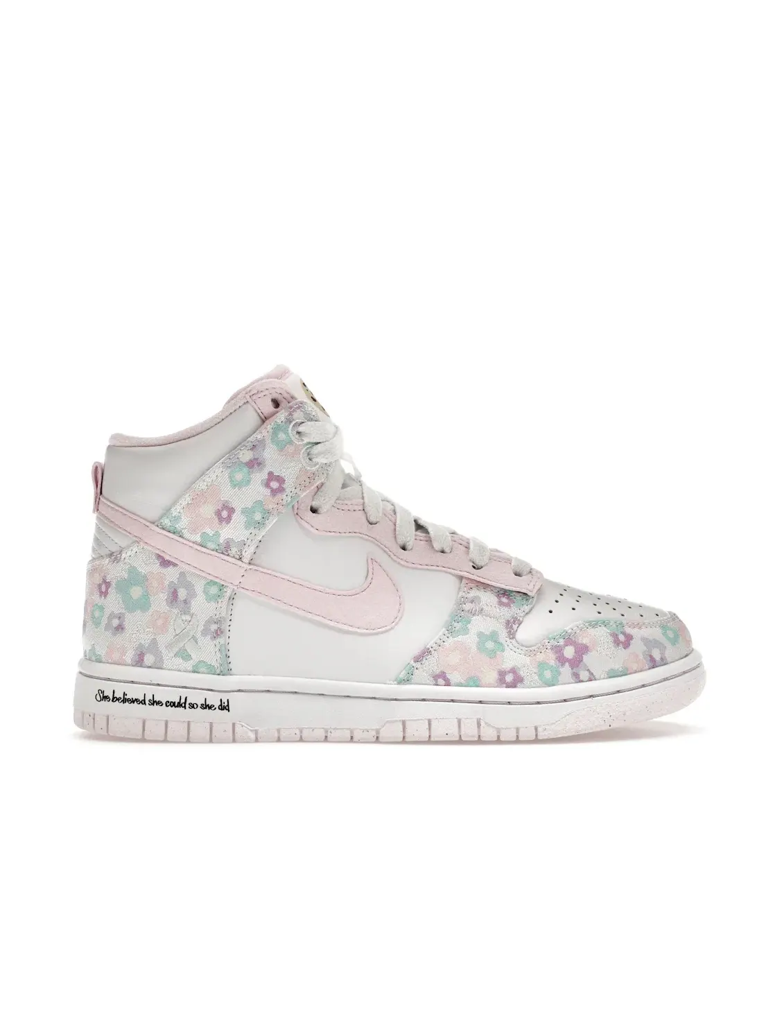 Женские кроссовки с цветочным принтом Nike Dunk High — изображение 1 из 4, мульти