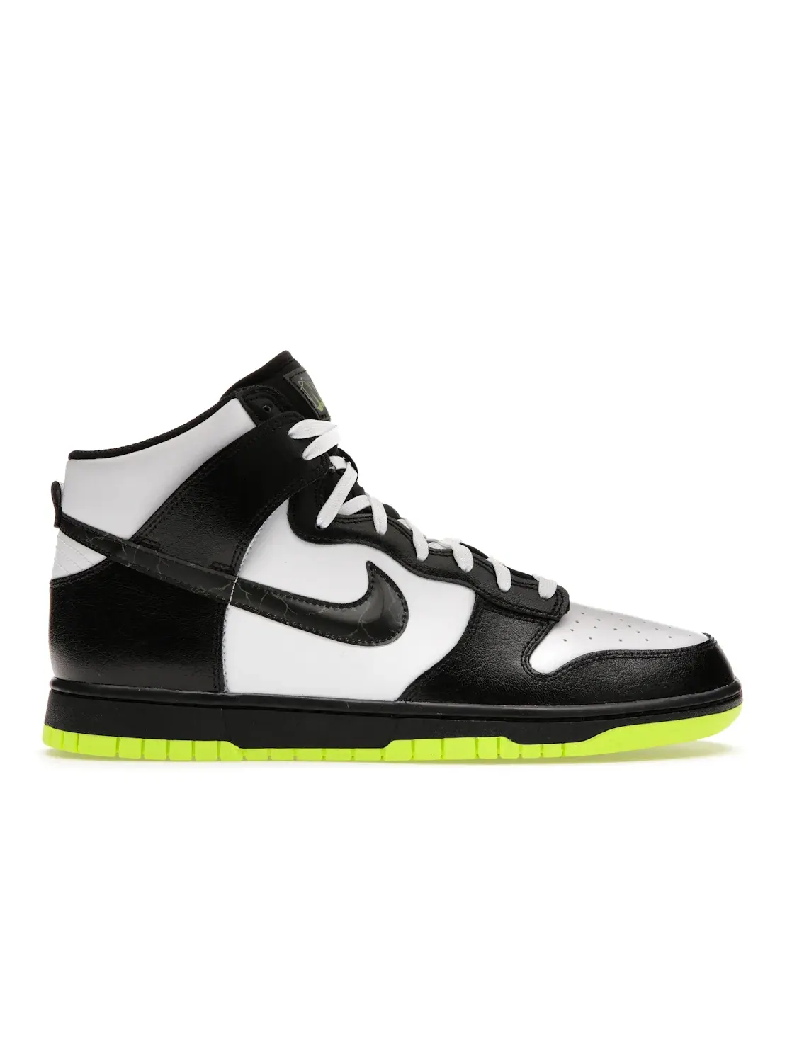 Мужские кроссовки высокие с принтом Nike Dunk High Electric Panda — изображение 1 из 4, белый/черный