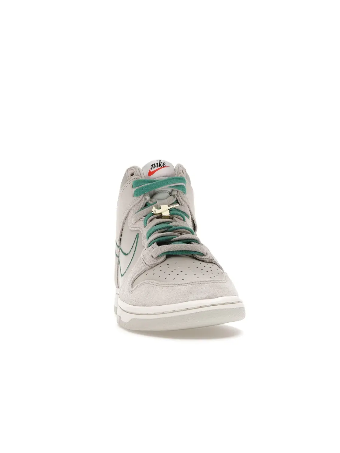 Мужские кроссовки с перфорацией Nike Dunk High — изображение 2 из 4, светлый/светлый//зеленый