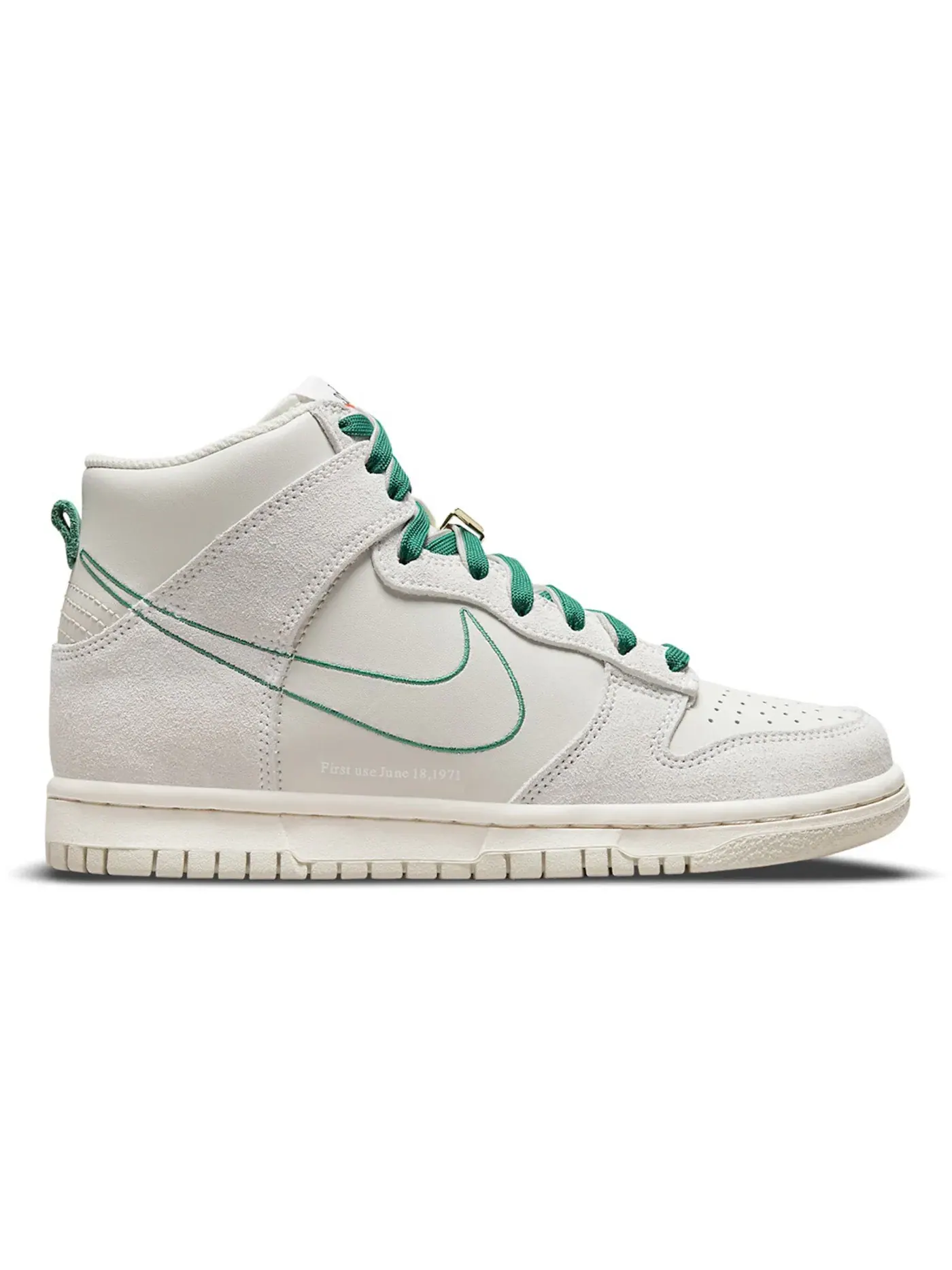 Детские кроссовки с принтом Nike Dunk High SE Nike — изображение 1 из 1, светлый/светлый//зеленый