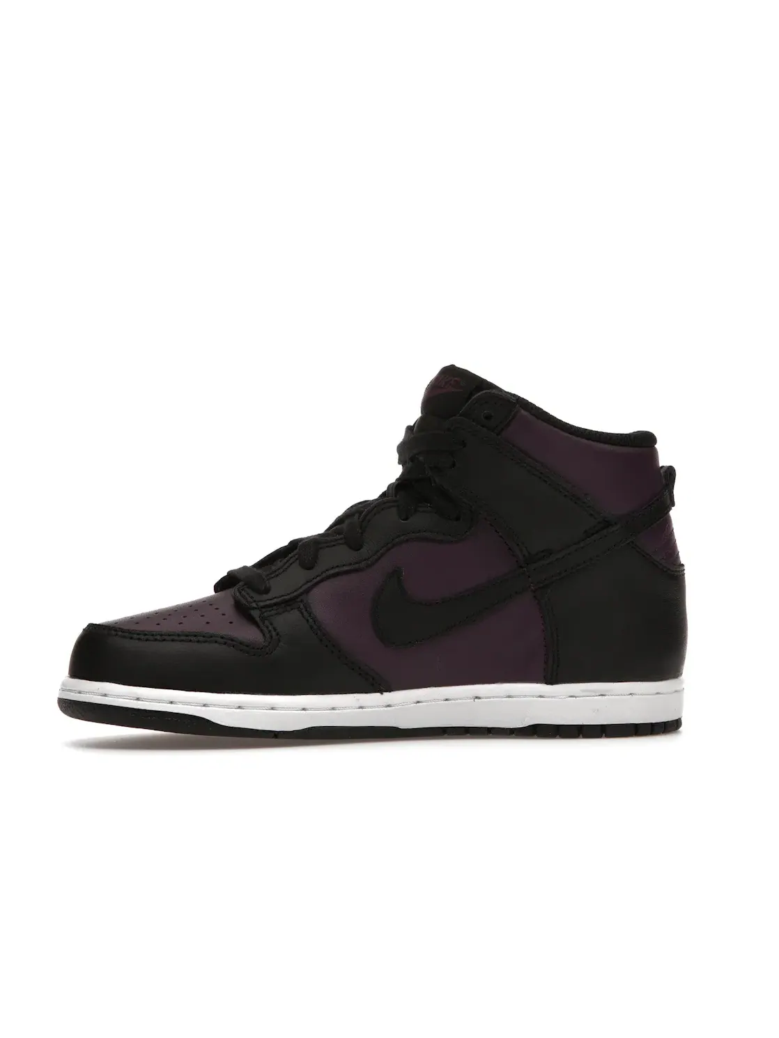 Детские кроссовки высокие с принтом Fragment Nike Dunk High Nike — изображение 3 из 4, винный/черный-белый