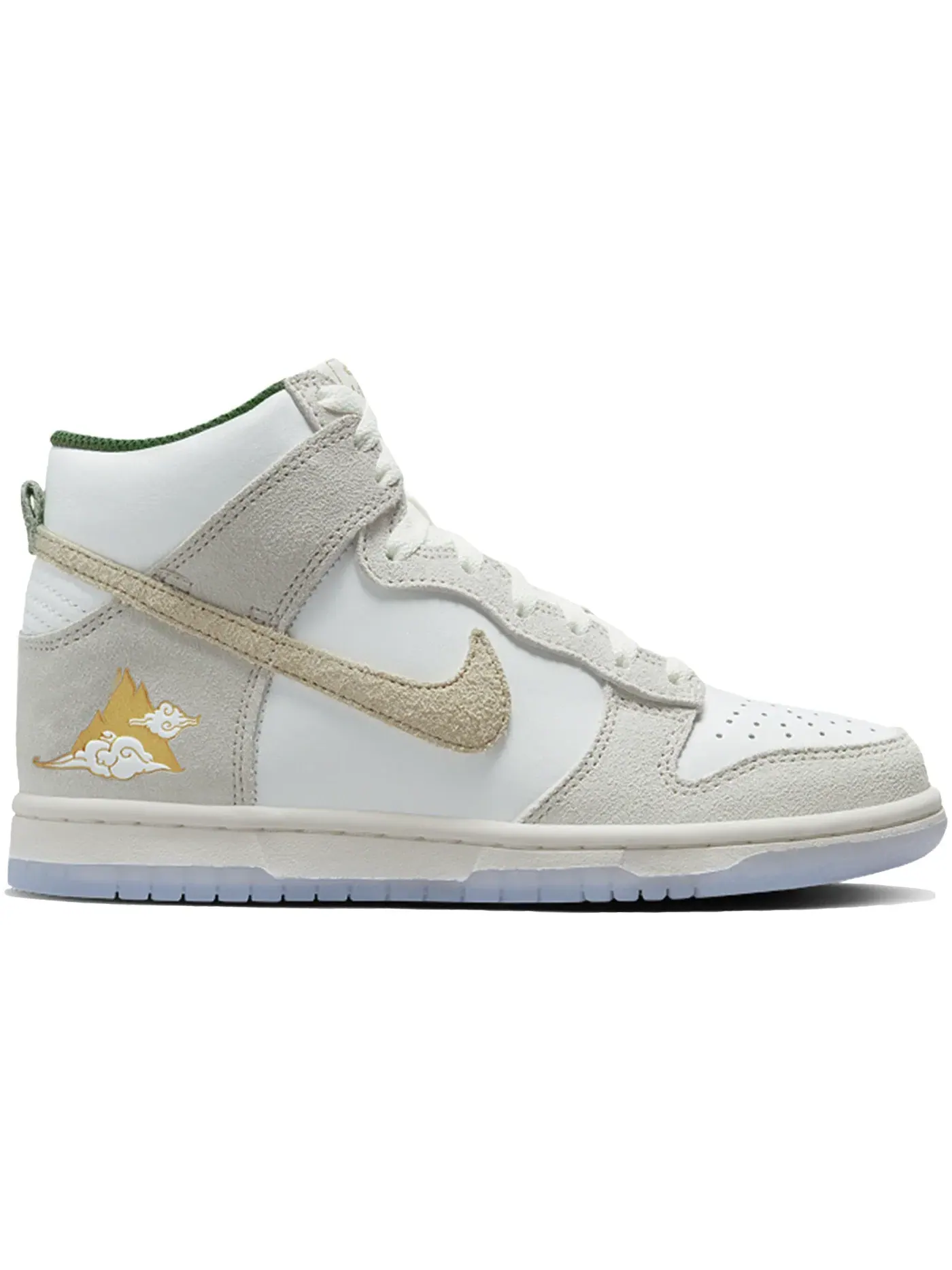 Детские кроссовки высокие с контрастными деталями Nike Dunk High — изображение 1 из 1