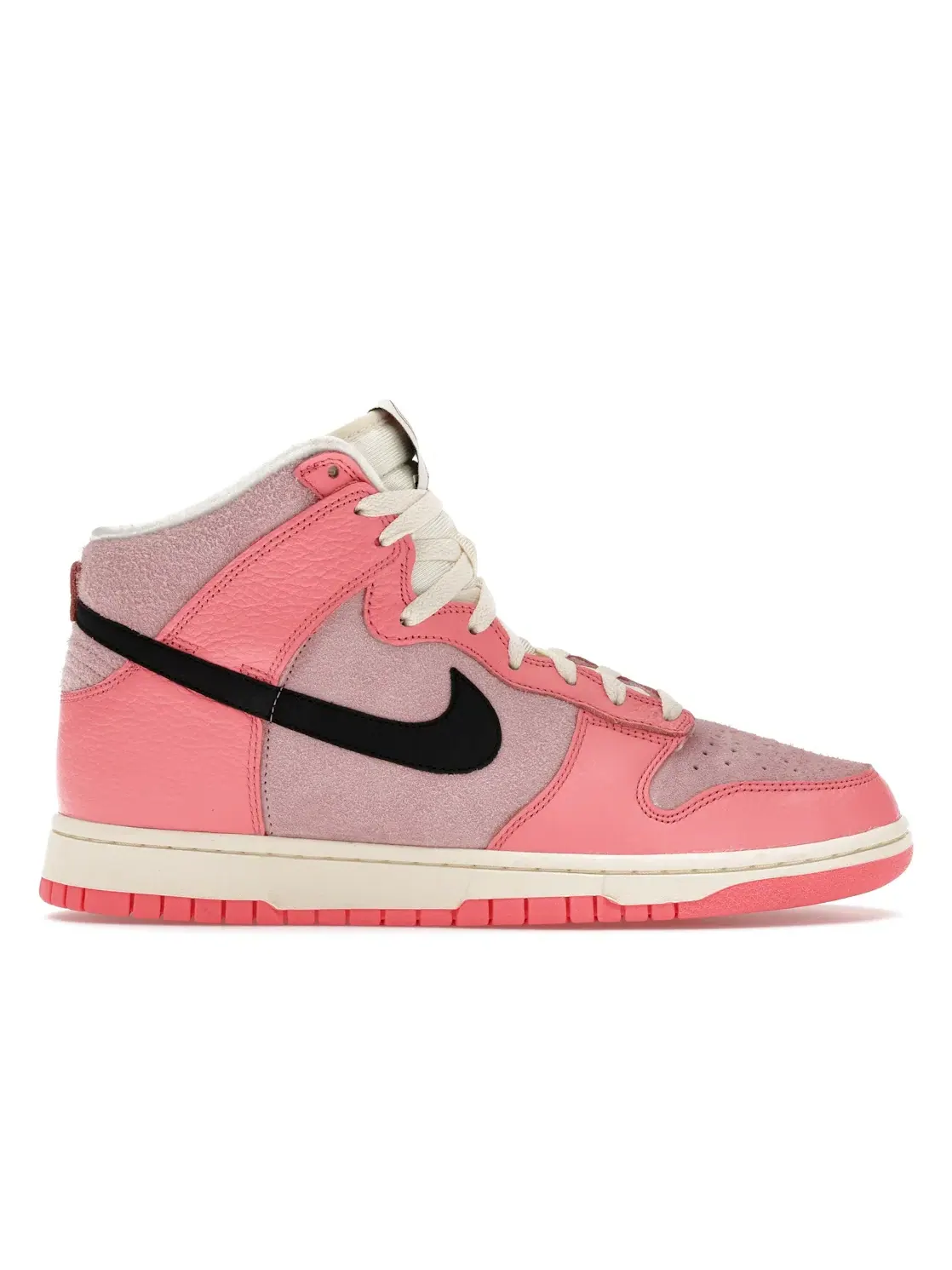 Женские кроссовки с принтом Nike Dunk High Nike — изображение 1 из 4, розовый/черный--розовый