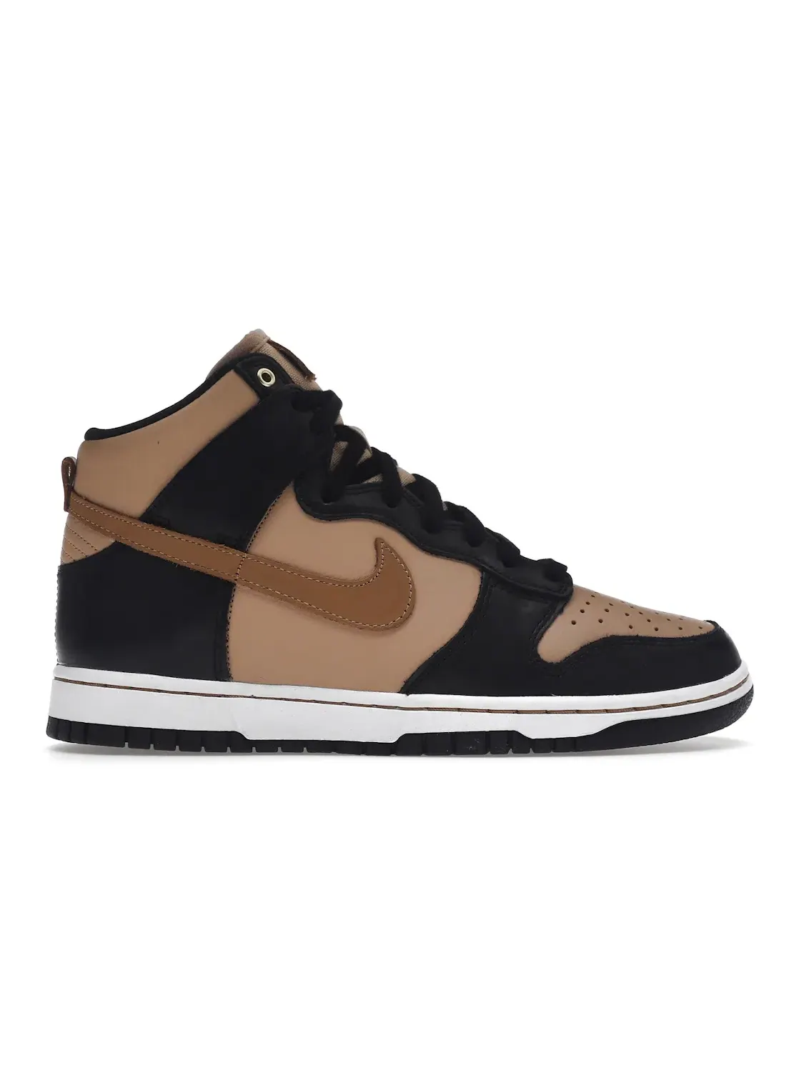 Женские кроссовки кожаные Nike Dunk High LXX — изображение 1 из 4, черный//бежевый/белый