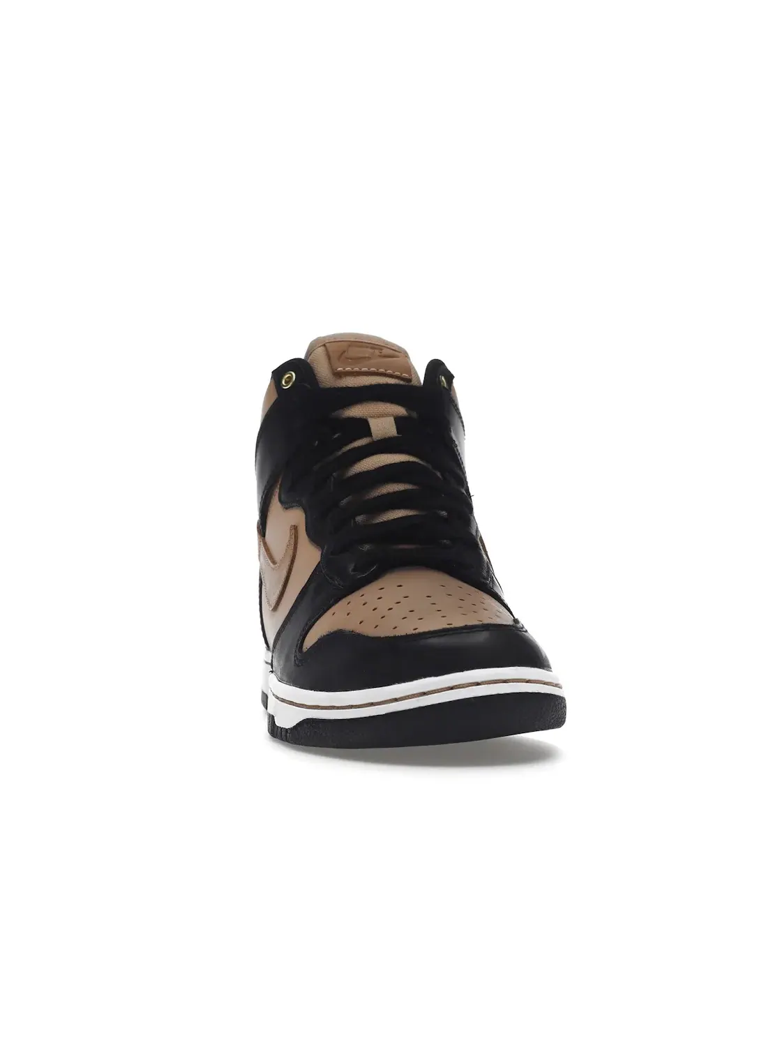 Женские кроссовки кожаные Nike Dunk High LXX — изображение 2 из 4, черный//бежевый/белый