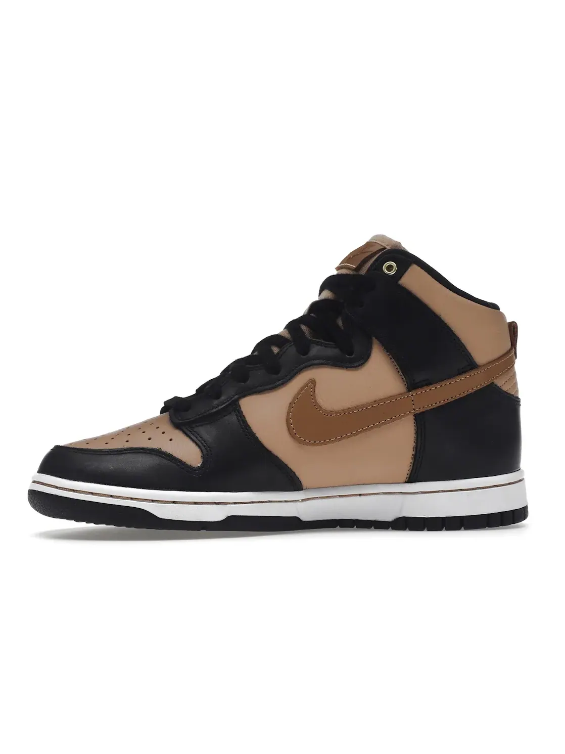 Женские кроссовки кожаные Nike Dunk High LXX — изображение 3 из 4, черный//бежевый/белый
