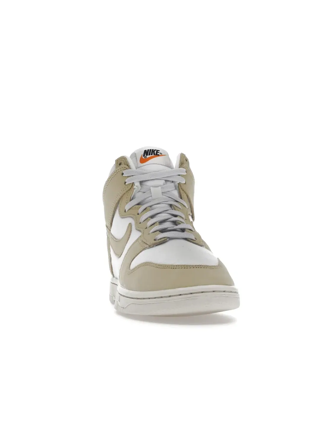 Женские кроссовки с кожаным верхом Nike Dunk High LX — изображение 2 из 4, золотистый/белый