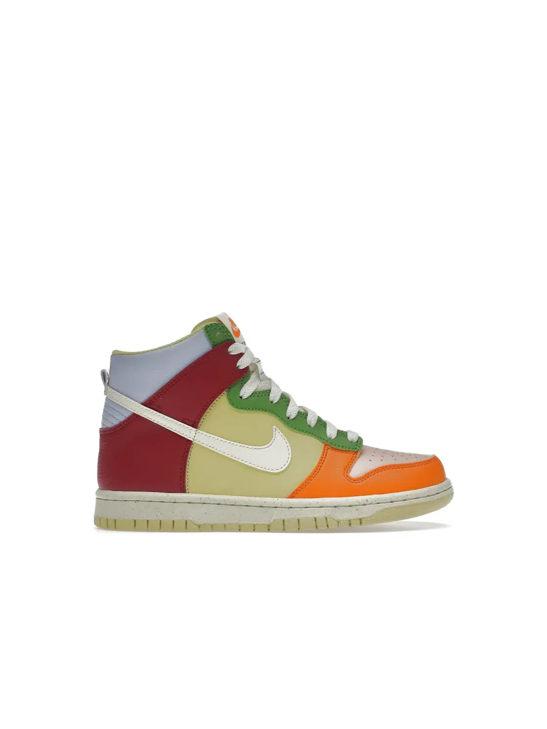 Детские кроссовки Lifestyle с принтом Nike Dunk High Next Nature Nike — изображение 1 из 4, оранжевый