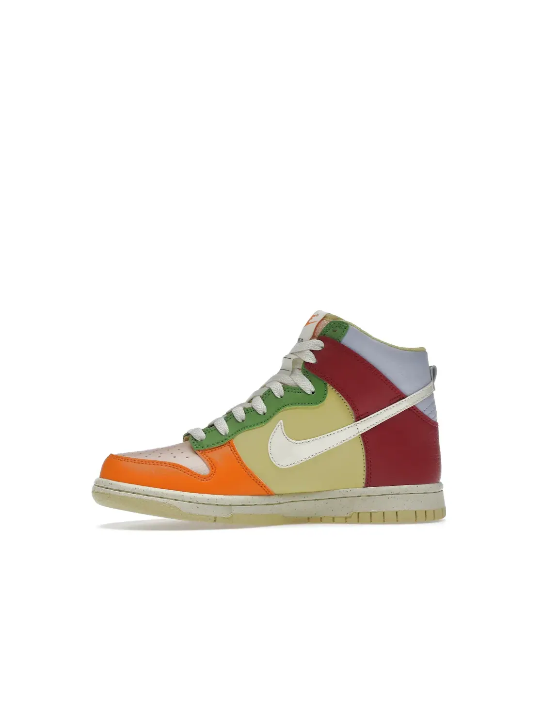 Детские кроссовки Lifestyle с принтом Nike Dunk High Next Nature Nike — изображение 3 из 4, оранжевый