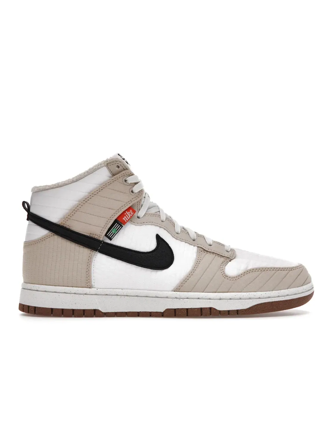 Мужские кроссовки высокие с принтом Nike Dunk High Next Nature Nike — изображение 1 из 4, белый//черный