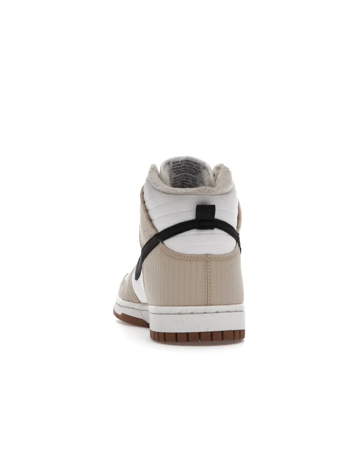 Мужские кроссовки высокие с принтом Nike Dunk High Next Nature Nike — изображение 4 из 4, белый//черный