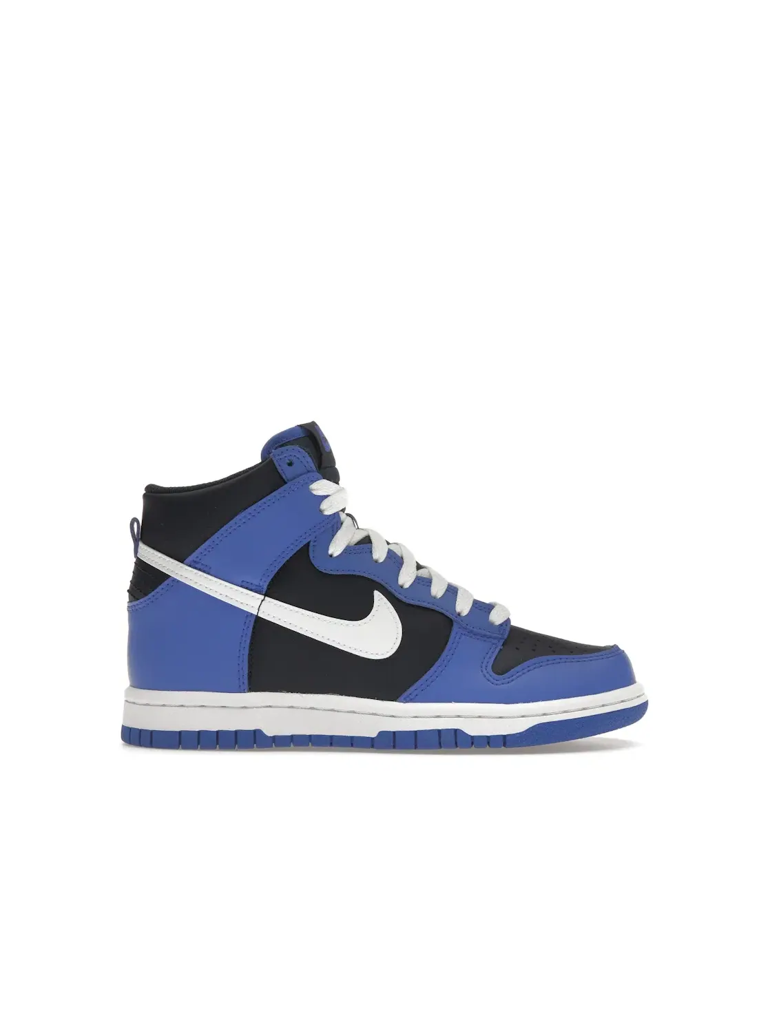 Детские кроссовки высокие Obsidian Hyper Royal White Nike Dunk High Nike — изображение 1 из 4, белый