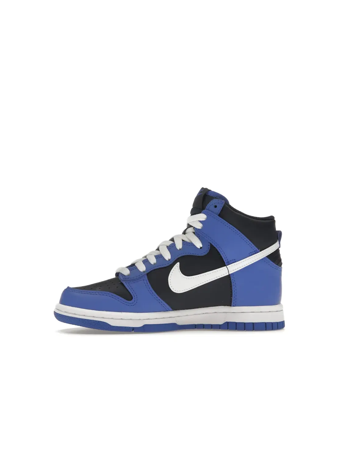 Детские кроссовки высокие Obsidian Hyper Royal White Nike Dunk High Nike — изображение 3 из 4, белый
