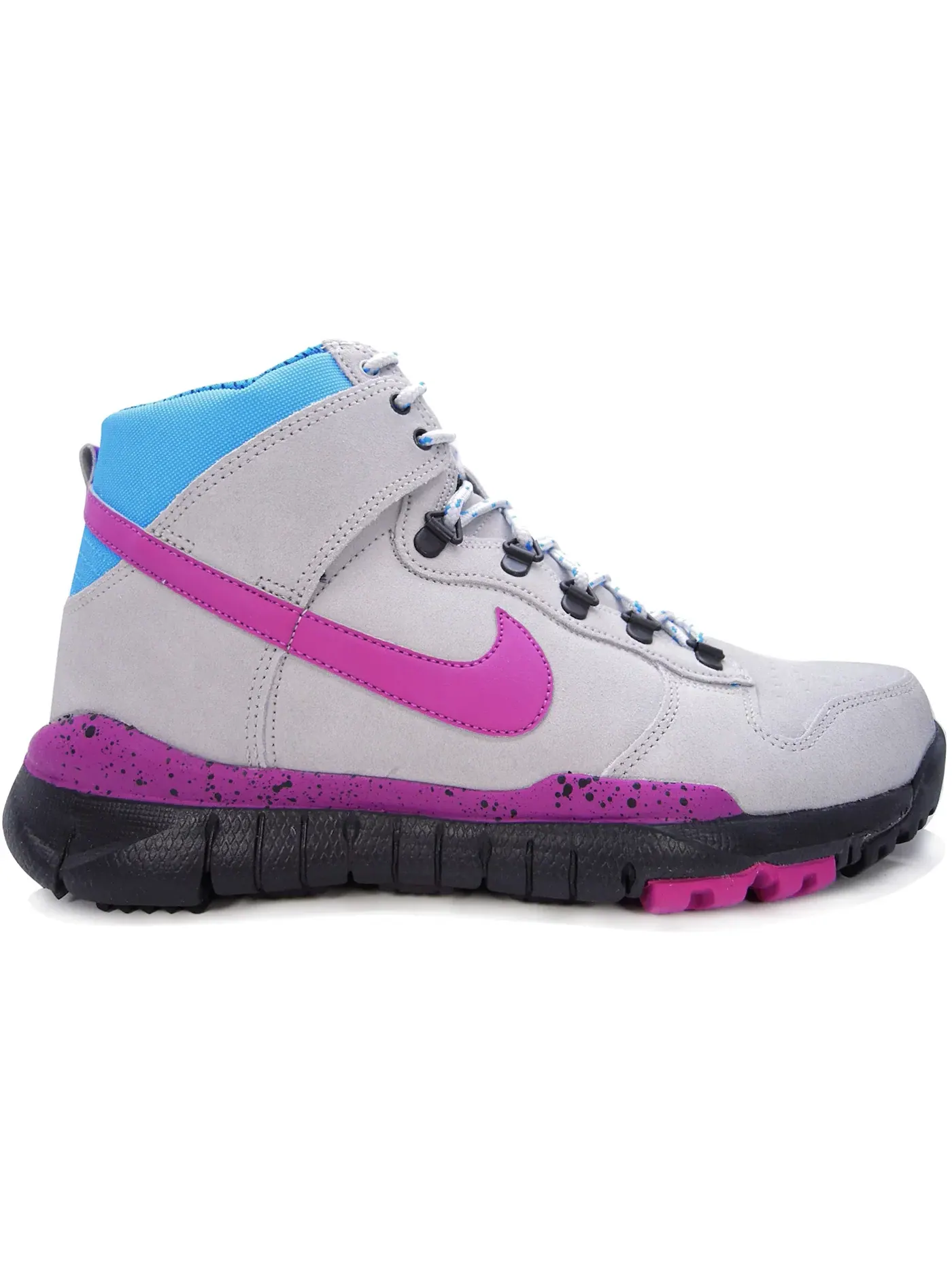Мужской ботинок с высоким верхом Nike Dunk High OMS Stussy Nike — изображение 1 из 1, серый/розовый-синий