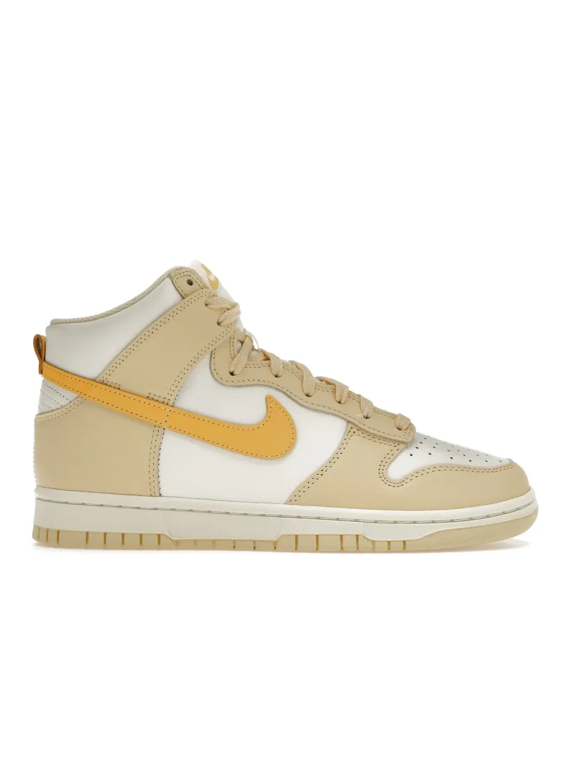 Женские кроссовки с высоким верхом Nike Dunk High — изображение 1 из 4, бледный//золотистый