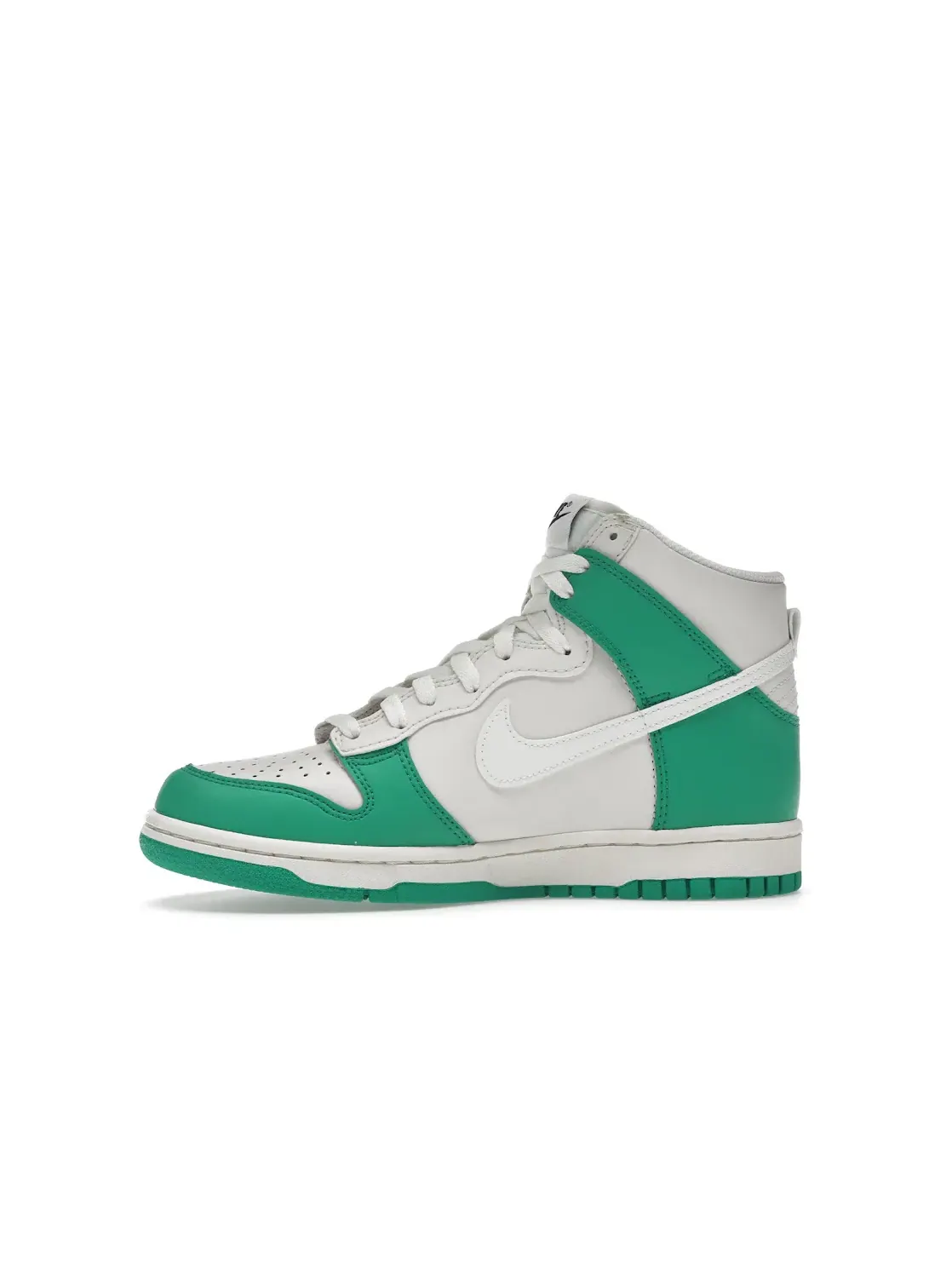 Детские кроссовки для мальчиков и девочек высокие Nike Dunk High Nike — изображение 3 из 4, зеленый/черный