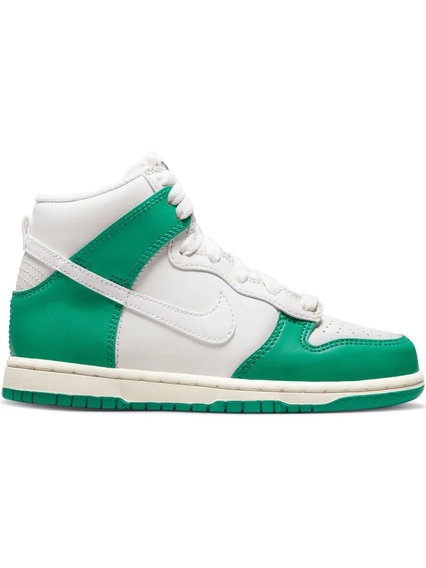 Детские кроссовки для мальчиков высокие Nike Dunk High — изображение 1 из 1, зеленый/черный