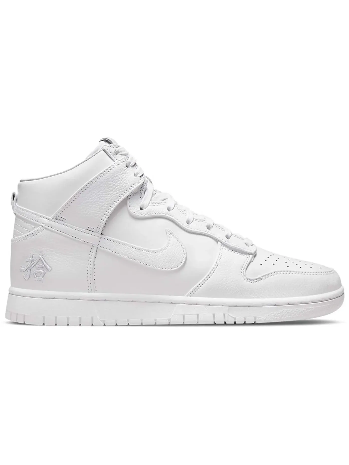 Мужские кроссовки с принтом Nike Dunk High Nike — изображение 1 из 1, белый/белый-белый