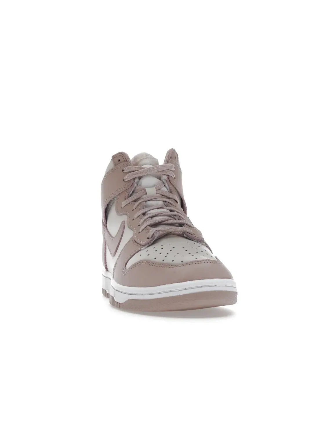 Женские кроссовки из кожи с цветовой гаммой Nike Dunk High Pink Oxford Nike — изображение 2 из 4, розовый белый