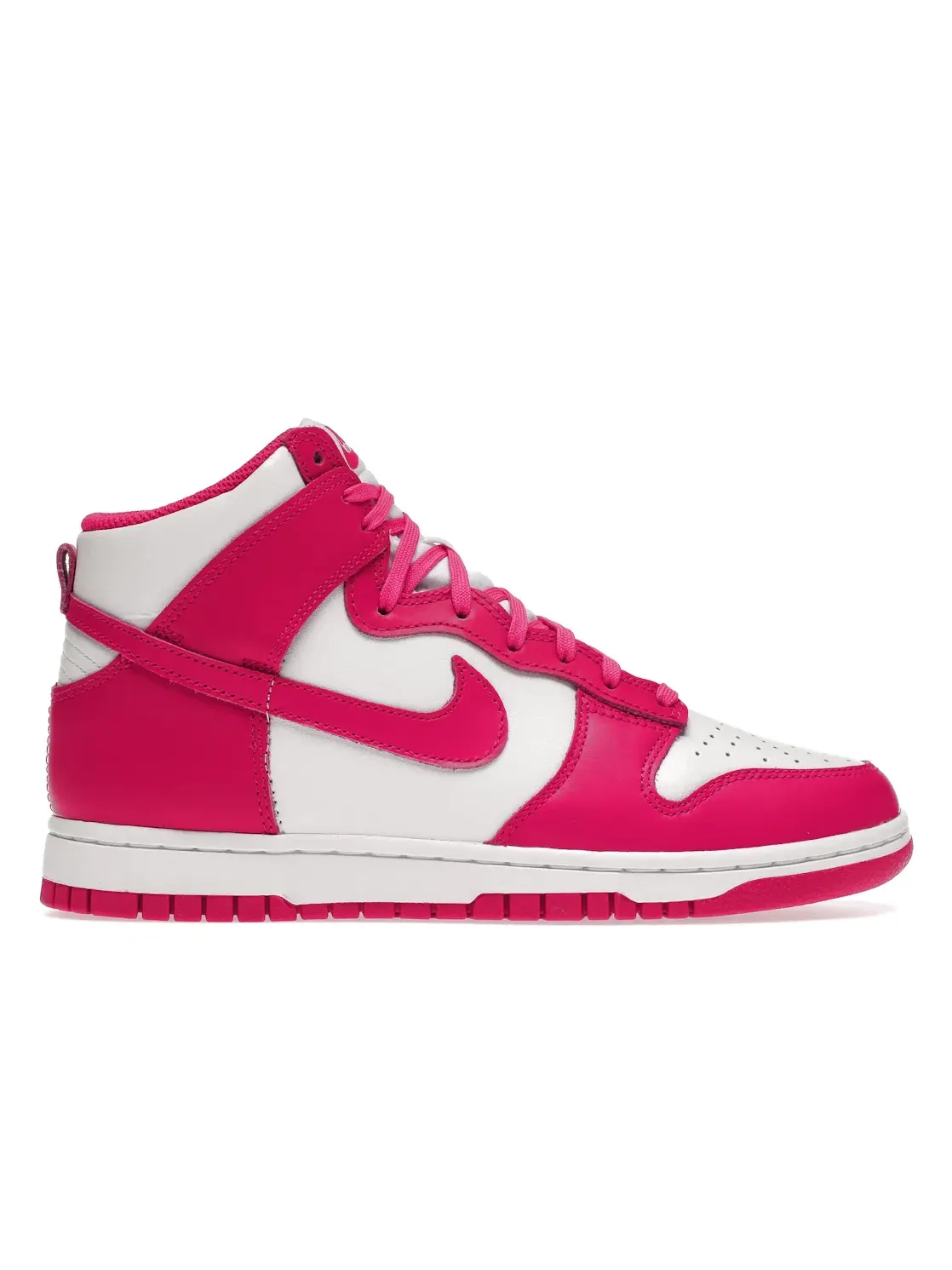 Женские кроссовки Nike Dunk High White/Pink Prime — изображение 1 из 4