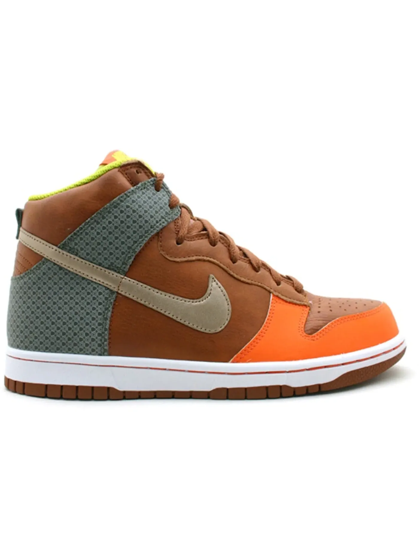 Мужские кроссовки Lifestyle Nike Dunk High Premium — изображение 1 из 1, оранжевый//коньячный