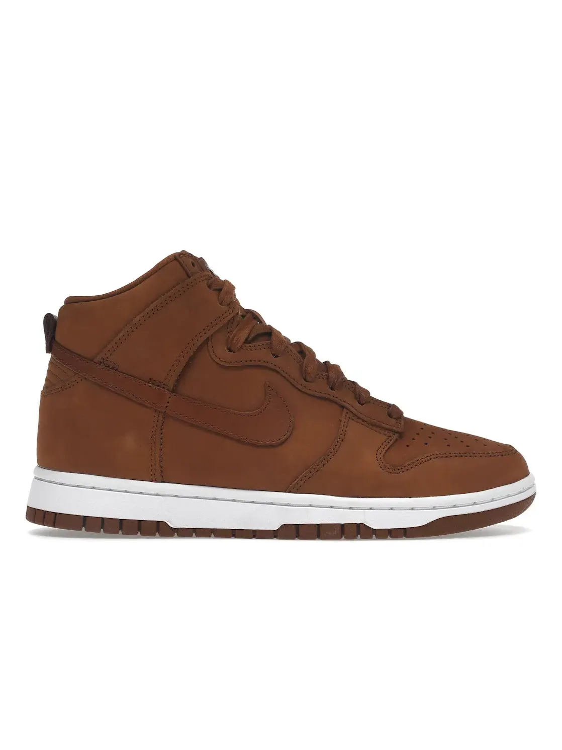 Женские кроссовки кожаный Nike Dunk High Premium Pecan — изображение 1 из 4, белый