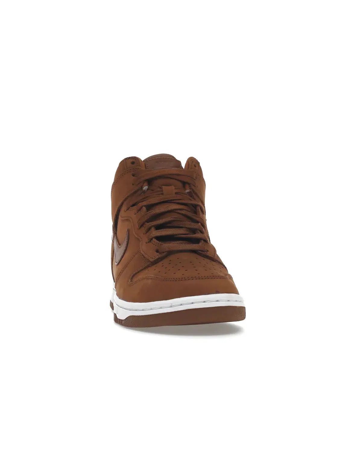Женские кроссовки кожаный Nike Dunk High Premium Pecan — изображение 2 из 4, белый