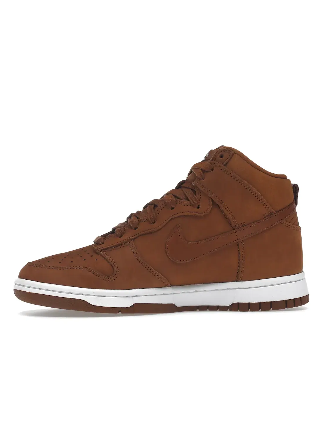 Женские кроссовки кожаный Nike Dunk High Premium Pecan — изображение 3 из 4, белый