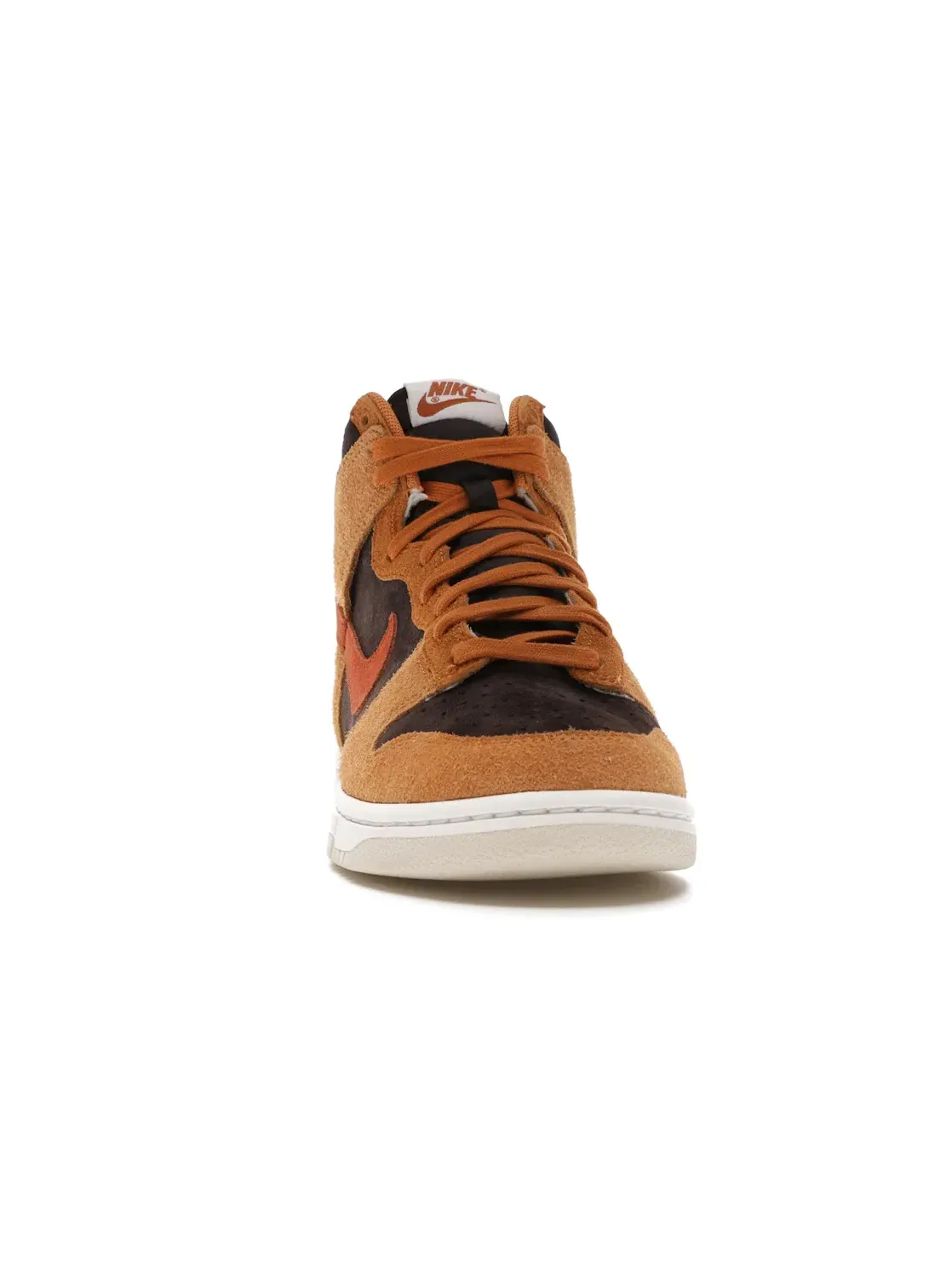 Мужские кроссовки из замши Nike Dunk High PRM — изображение 2 из 4, коричневый/темный-темный