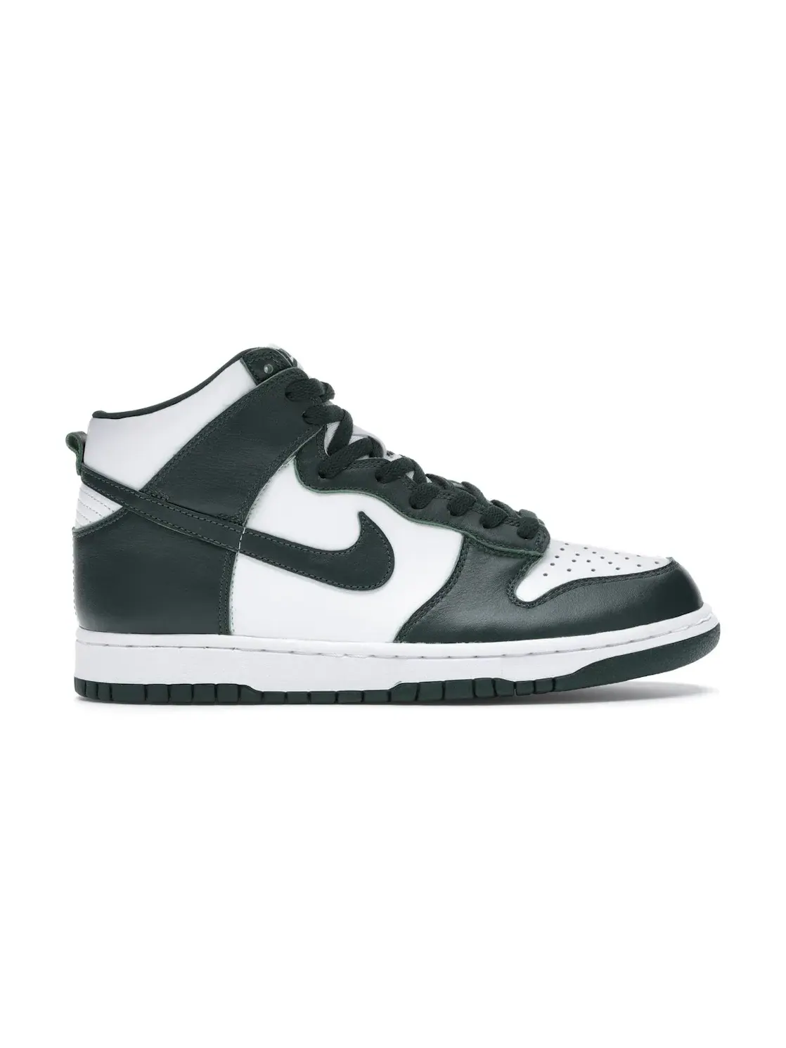 Мужские кроссовки с ретро-дизайном Nike Dunk High SP Nike — изображение 1 из 4, белый/зеленый-зеленый