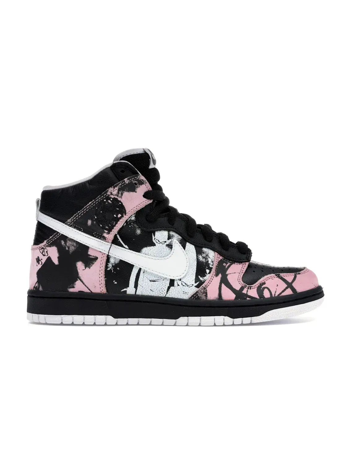 Мужские кроссовки высокие с брендовым дизайном Nike Dunk High Pro SB — изображение 1 из 4, черный/белый