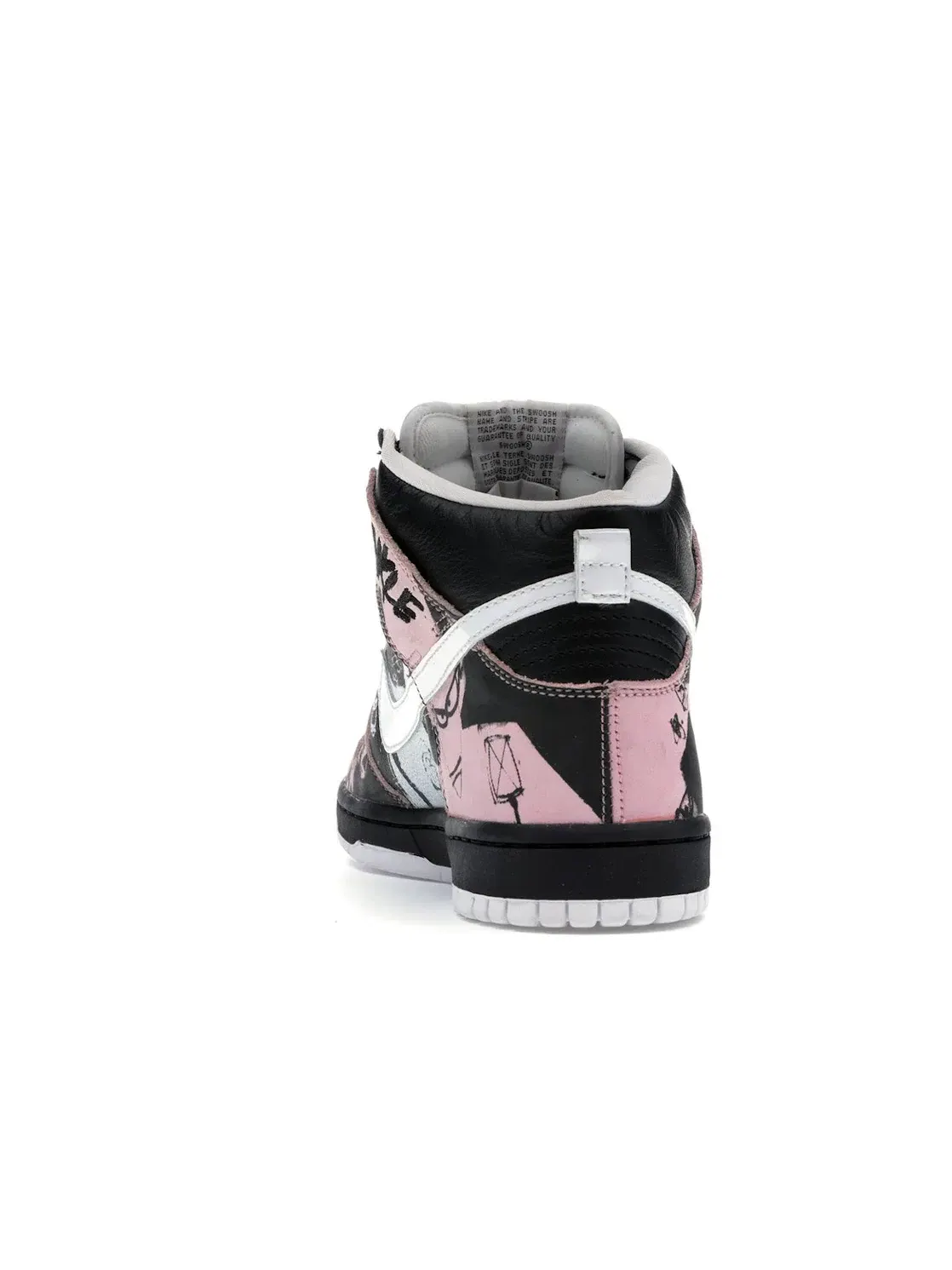Мужские кроссовки высокие с брендовым дизайном Nike Dunk High Pro SB — изображение 4 из 4, черный/белый