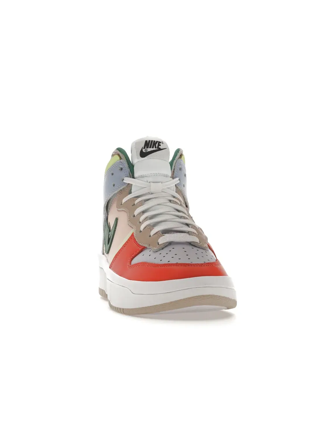 Женские кроссовки с принтом Nike Dunk High Up Nike — изображение 2 из 4, зеленый-бледный